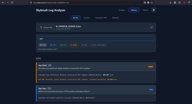 Skybrush Log Analyzer