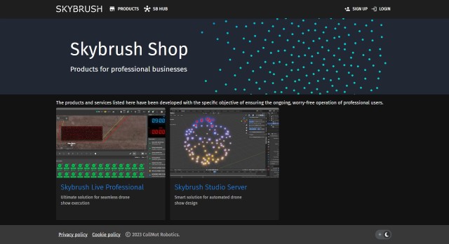 Skybrush Webshop